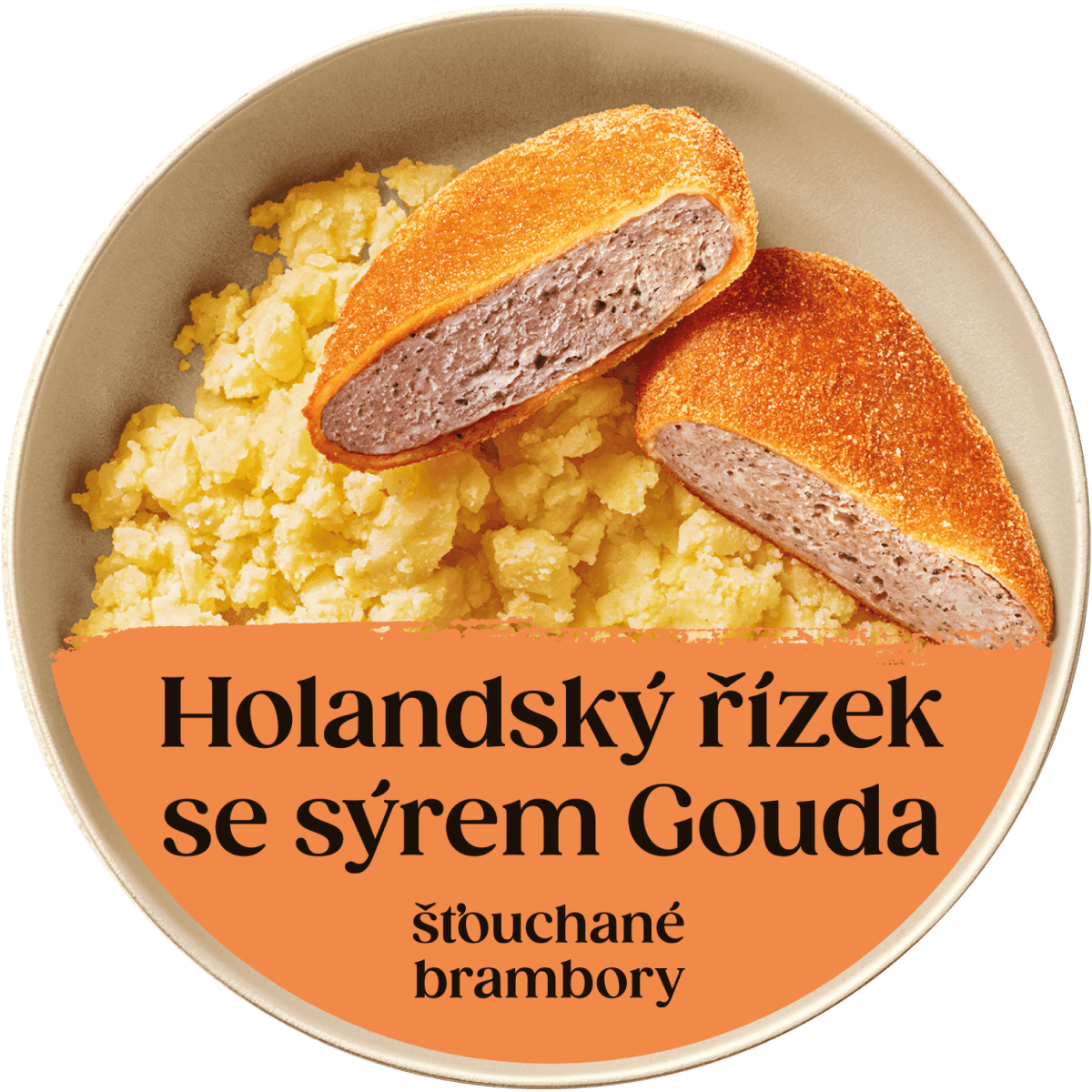 Holandský řízek se sýrem gouda